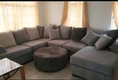 U Shaped sectional, Ottoman and Rug Included