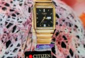 Authentic Male & Female Citizen Diamond Electroplated Gold Watches