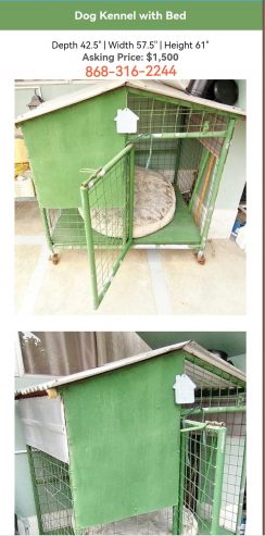 Dog Kennel with large bed