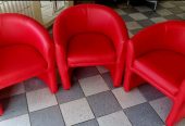 FANCY RED LOUNGE CHAIRS