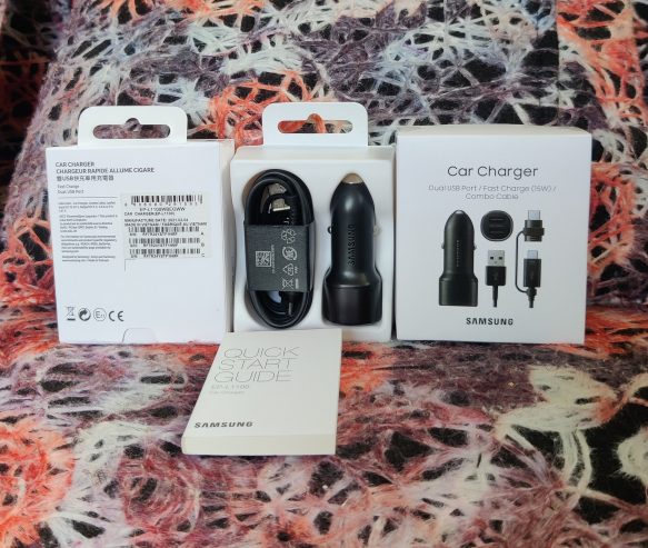 Authentic Samsung Dual USB Port 15Watt Car Fast Chargers