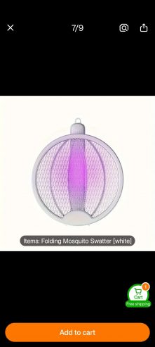 Rechargable Mosquito Zapper