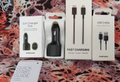 Authentic Samsung Super Fast Charging Dual Ports 25Watts & 15Watts Car Chargers