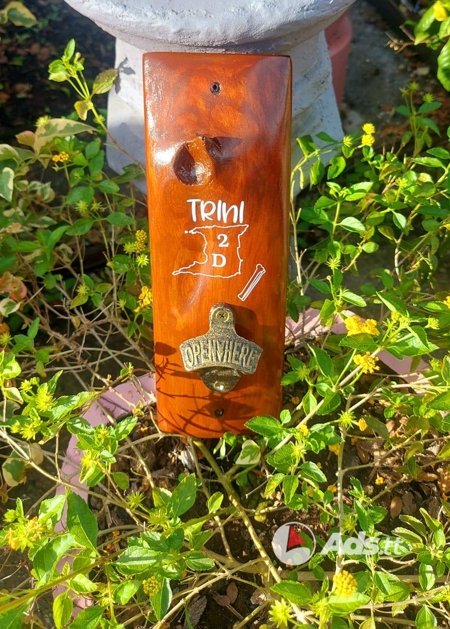 Wall mounted bottle opener