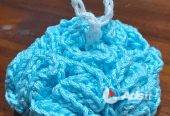 Crocheted Mini Pouf or Loofa