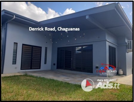 CHAGUANAS THREE (3) BEDROOM SEMI FURNISHED HOUSE