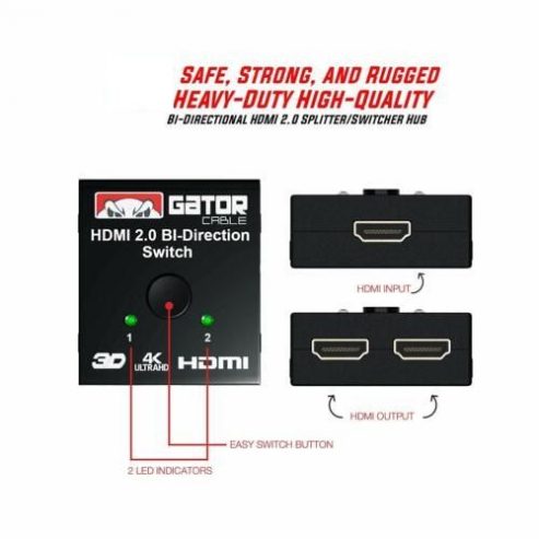 Bi-Directional 4K HDMI Cable Splitter Hub