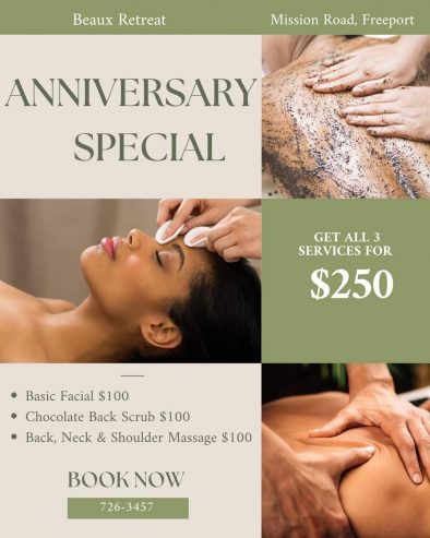 Facial, Chocolate Scrub, Massage, Hair Treatment