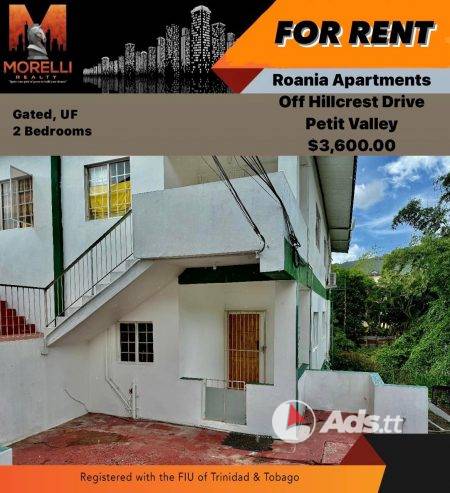 Petit Valley Apartment for Rent