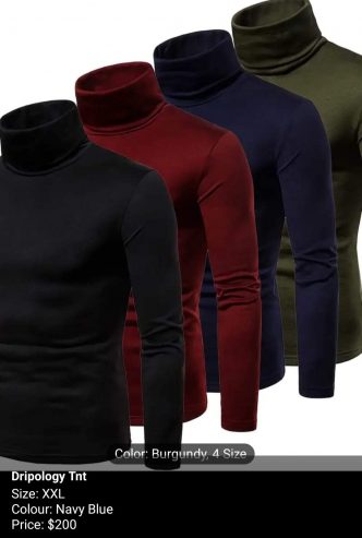 Long sleeve turtle neck