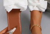 Toes out bow sandals