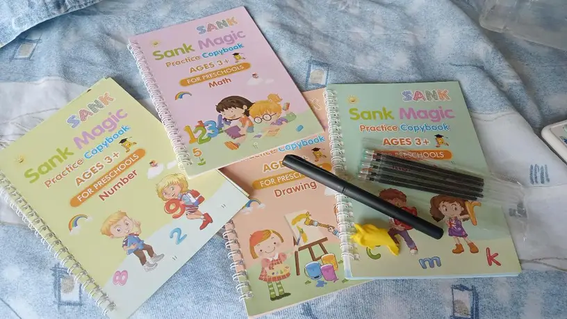 Magic Handwriting Copybooks for Kids 3-5 yrs. Self Erasing Ink