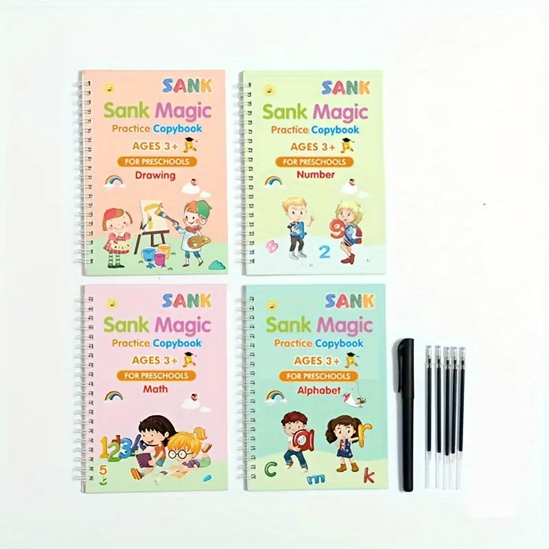 Magic Handwriting Copybooks for Kids 3-5 yrs. Self Erasing Ink