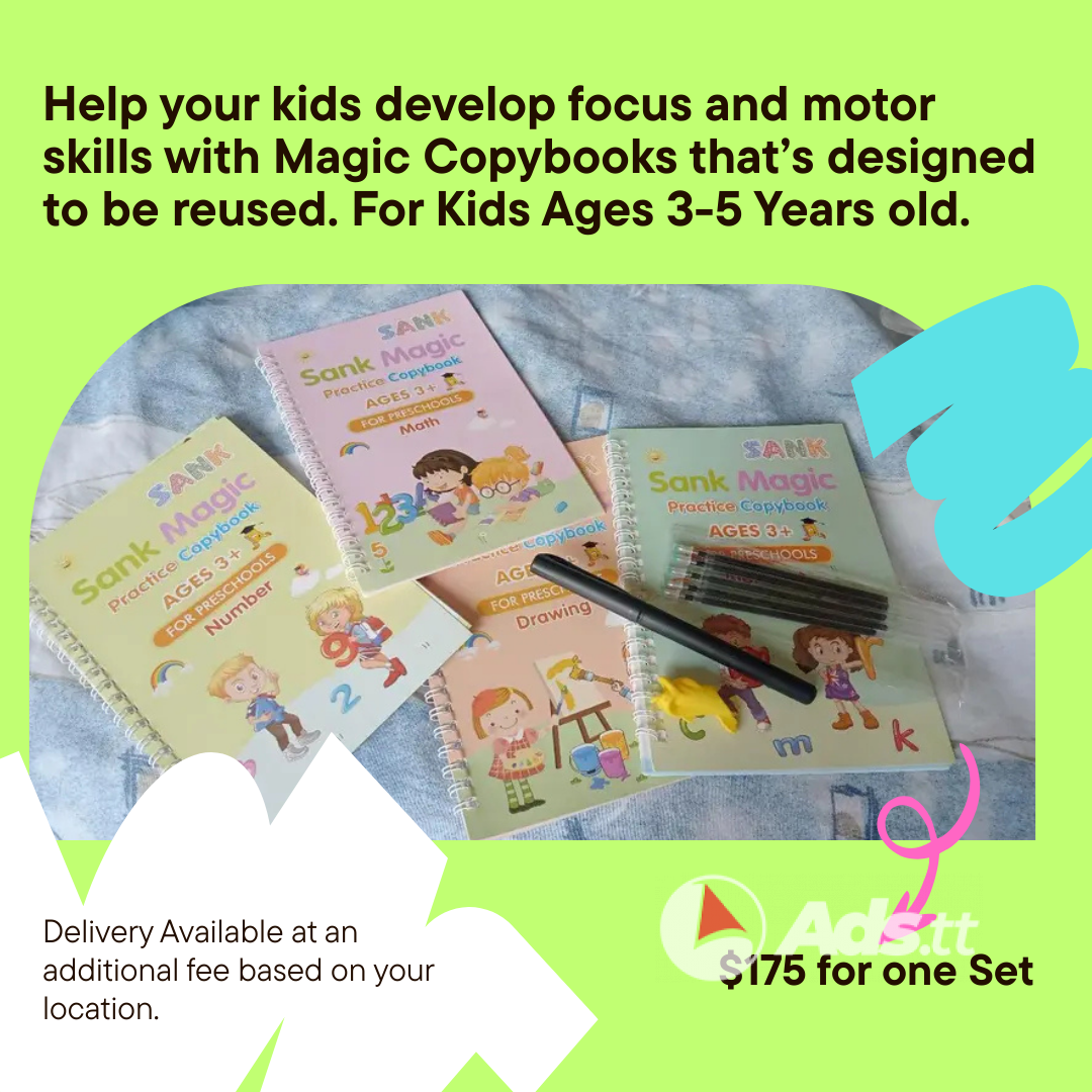 Magic Handwriting Copybooks for Kids 3-5 yrs. Self Erasing Ink