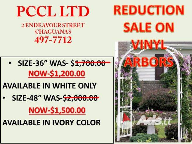 GARDEN VINYL ARBORS