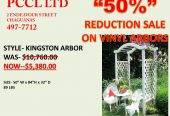 GARDEN VINYL ARBORS