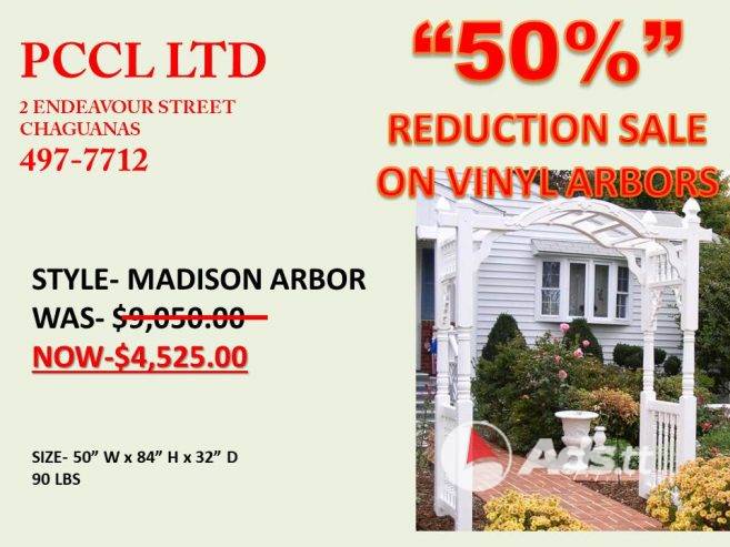 GARDEN VINYL ARBORS
