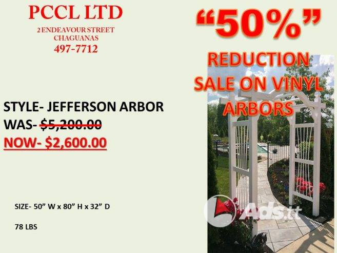 GARDEN VINYL ARBORS