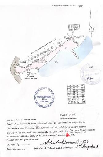 Plot of land for sale on Gasparee Island