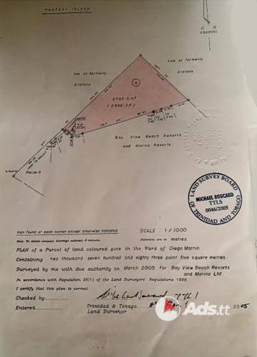 Plot of land for sale on Gasparee Island