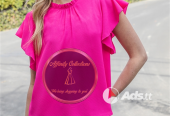 Pink Ruffle Sleeve Top