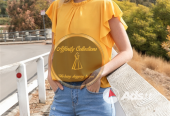 Yellow Ruffle Sleeve Blouse