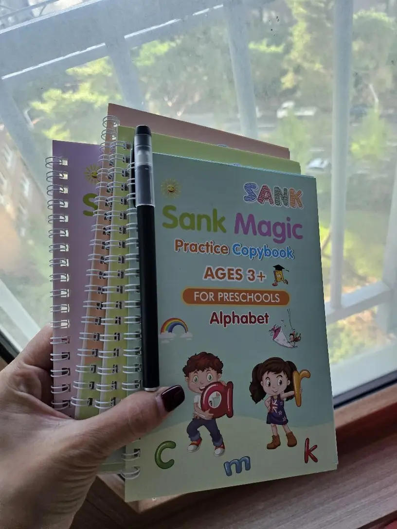 Magic Handwriting Copybooks for Kids 3-5 yrs. Self Erasing Ink