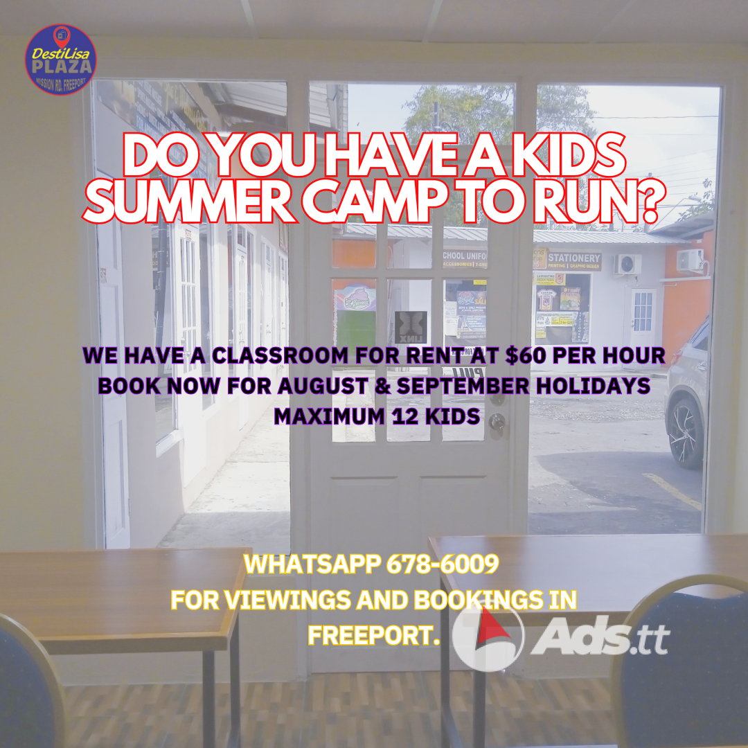 Do you have a Kids Summer Camp to Run? We have a class room for rent in Freeport.