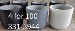 Plant pots 4 for 100