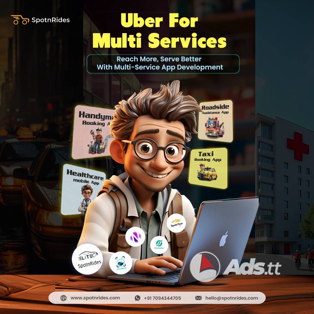 Start Your Uber for Multi-Service App with SpotnRides – Grow Smarter & Faster!
