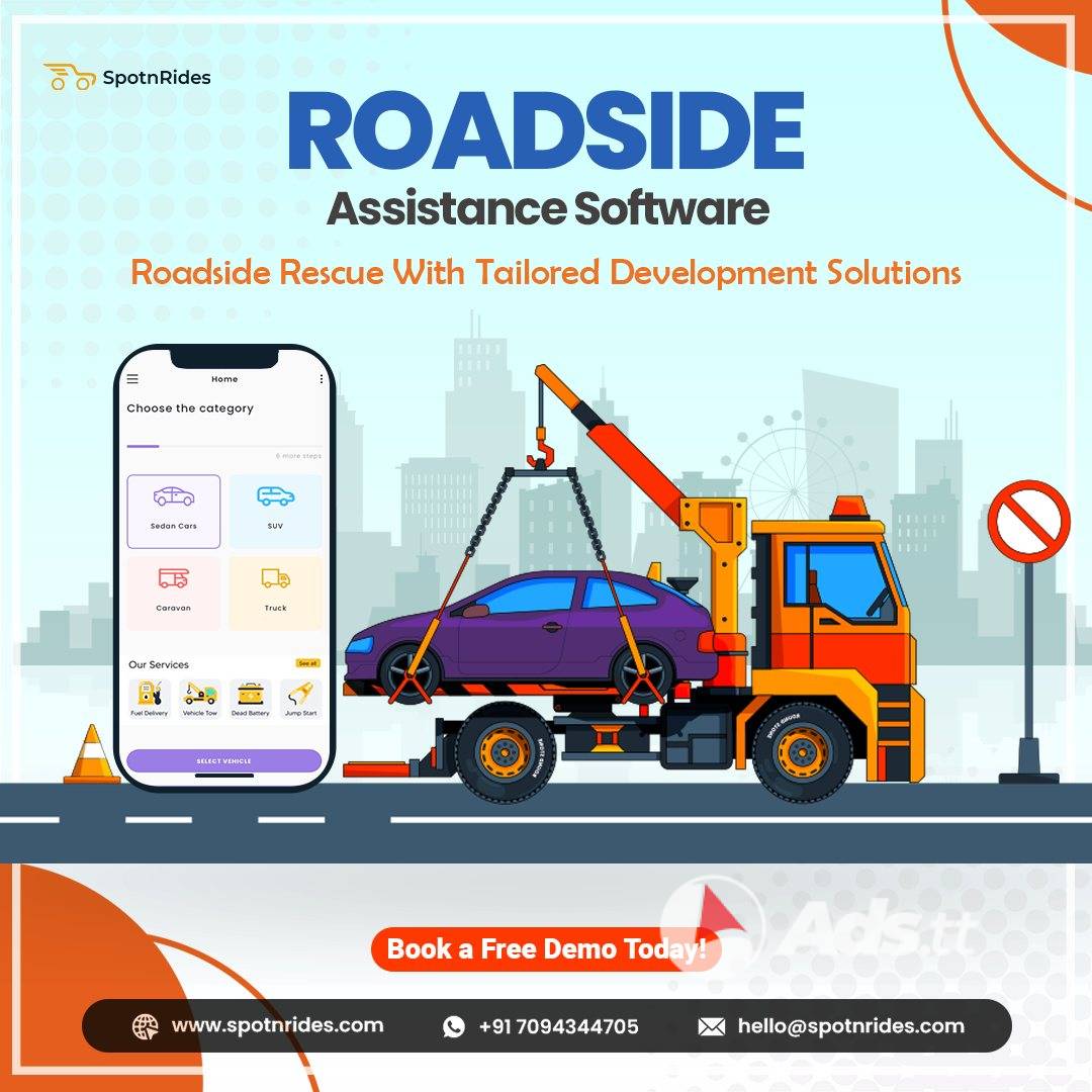 SpotnRides Tow App Solution – Faster & Smarter Roadside Rescue