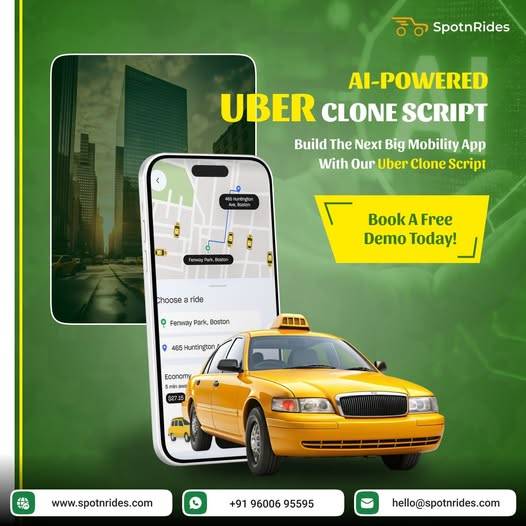Grow Your Taxi Business with AI Uber Clone by SpotnRides