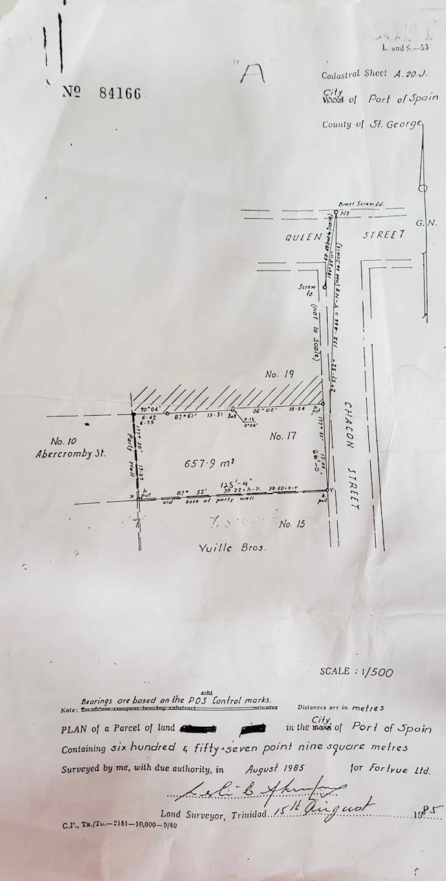 Plot at Port-of-Spain, Trinidad