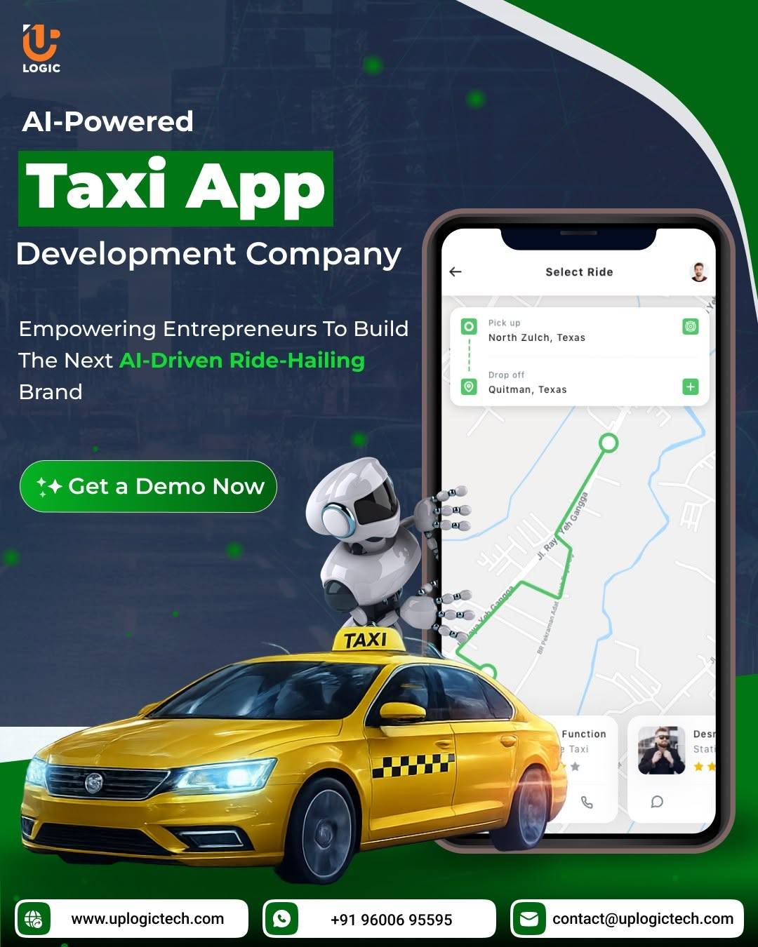 Feature-Rich Taxi App Development by Uplogic