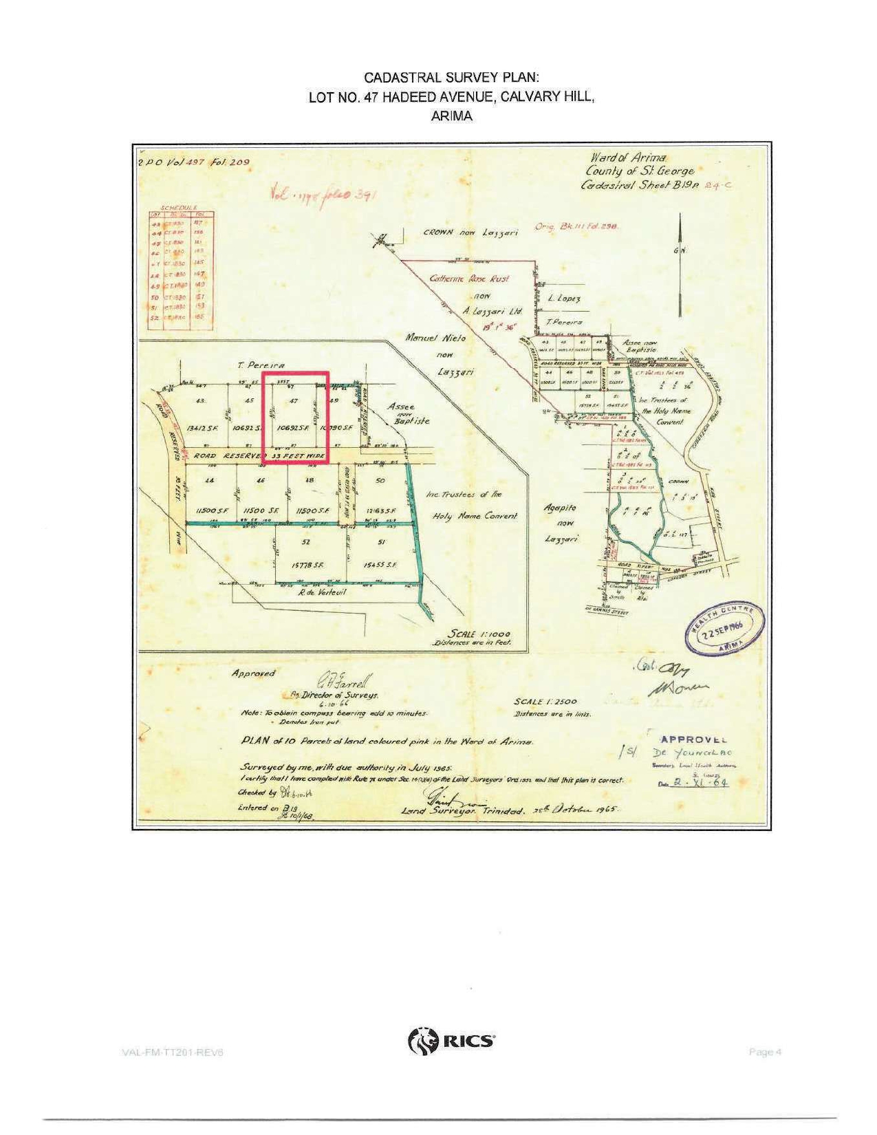 Plot for sale at Arima, Trinidad