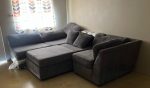 LARGE 4-SEATER LIVING ROOM SET + OTTOMAN